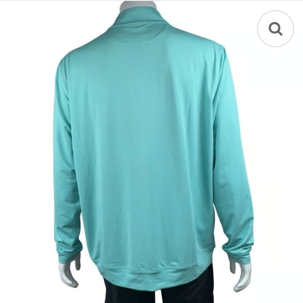 Kenneth Cole Golf Mens Size 2XL Green Performance Wicking Quarter Zip 102025 - Picture 4 of 9
